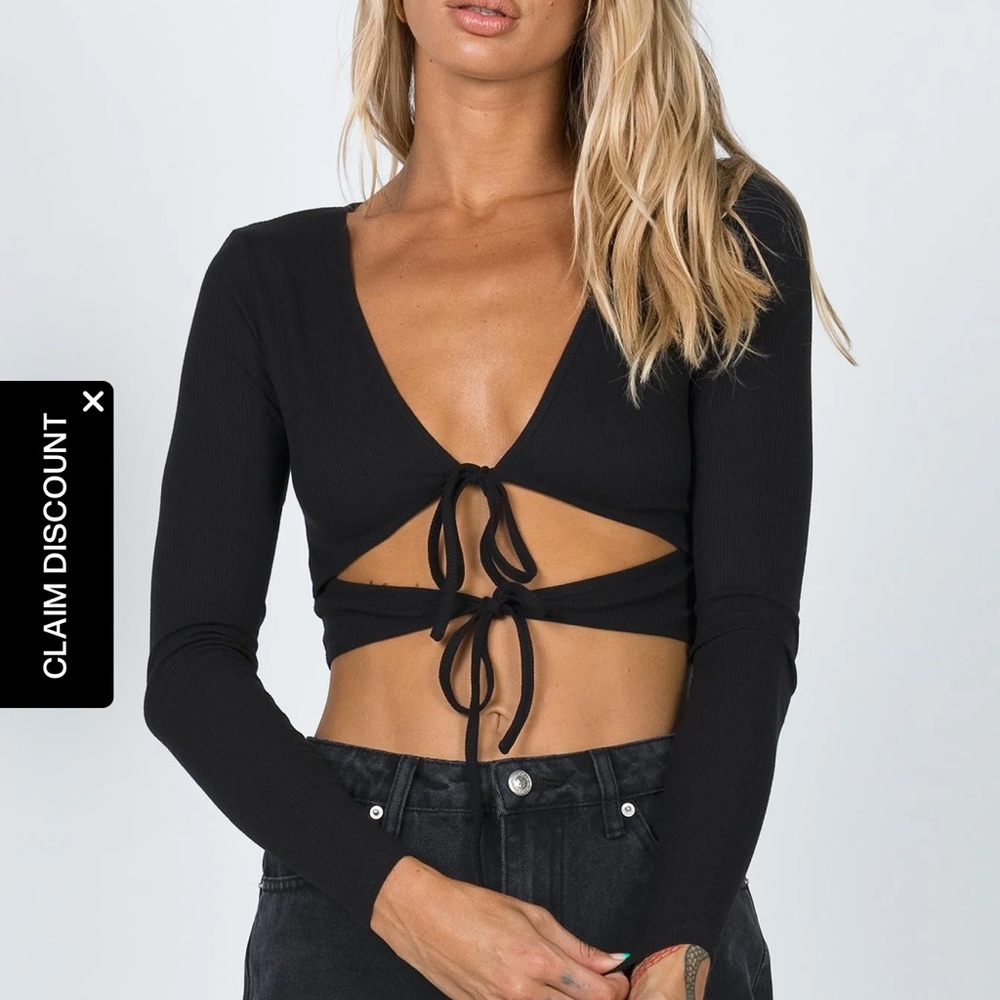 Princess Polly Amala Top Black